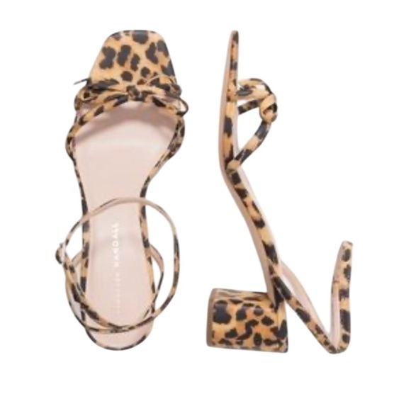 Loeffler Randall Gracie Bow Sandals In Leopard - Picture 3 of 15